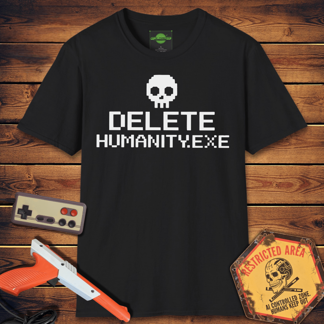 T-Shirt Delete Humanity Exe T-Shirt