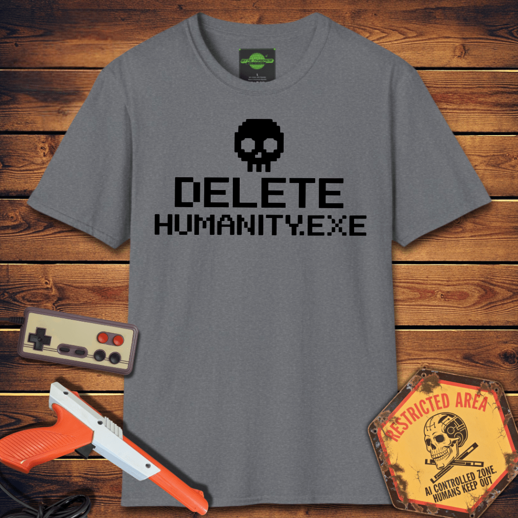 T-Shirt Delete Humanity Exe T-Shirt