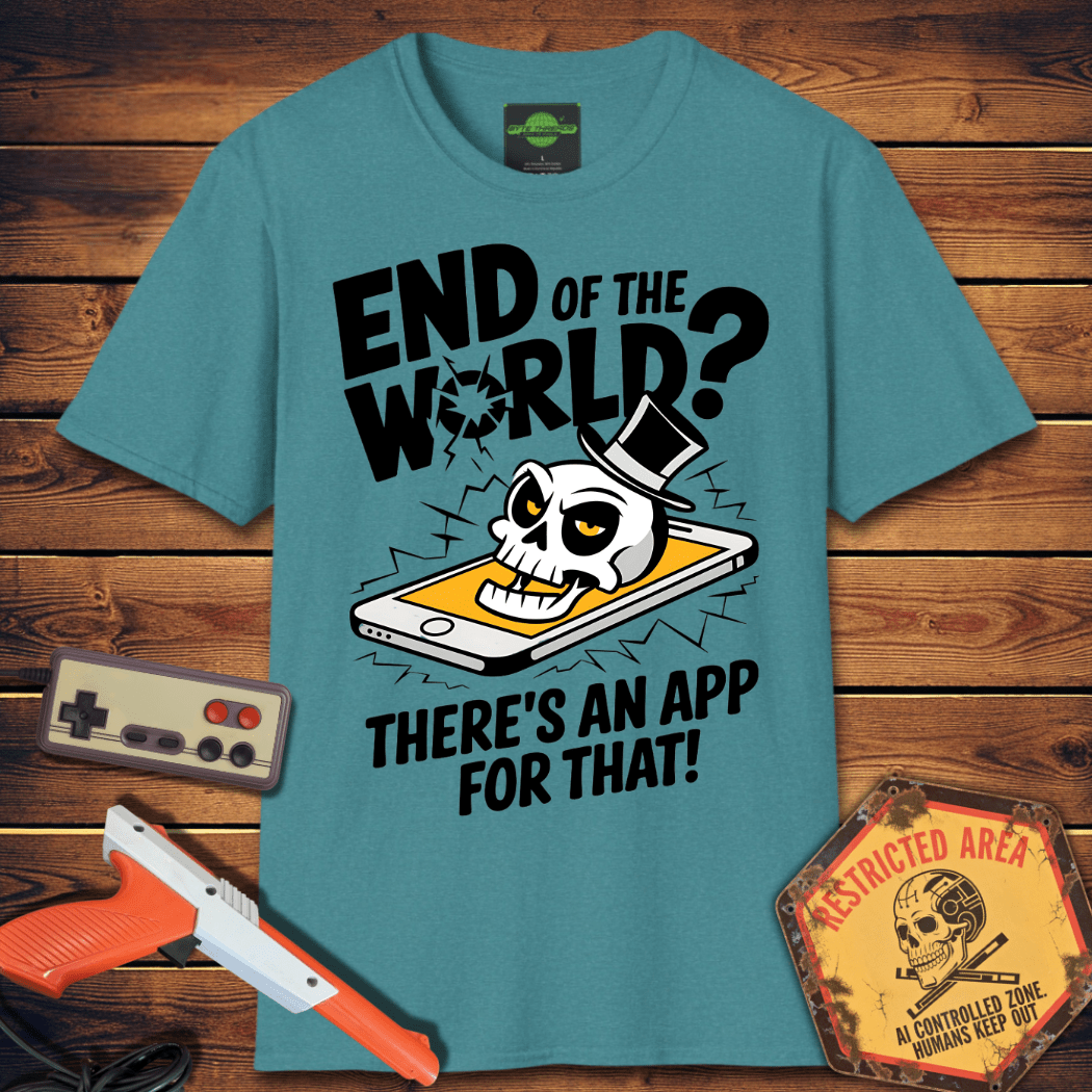 T-Shirt end of the world app for that