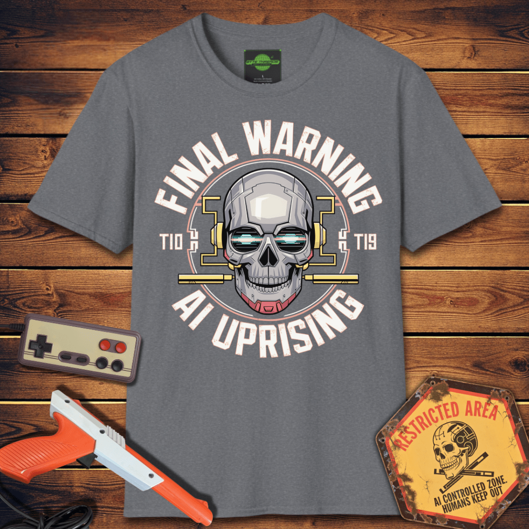 T-Shirt final warning ai uprising